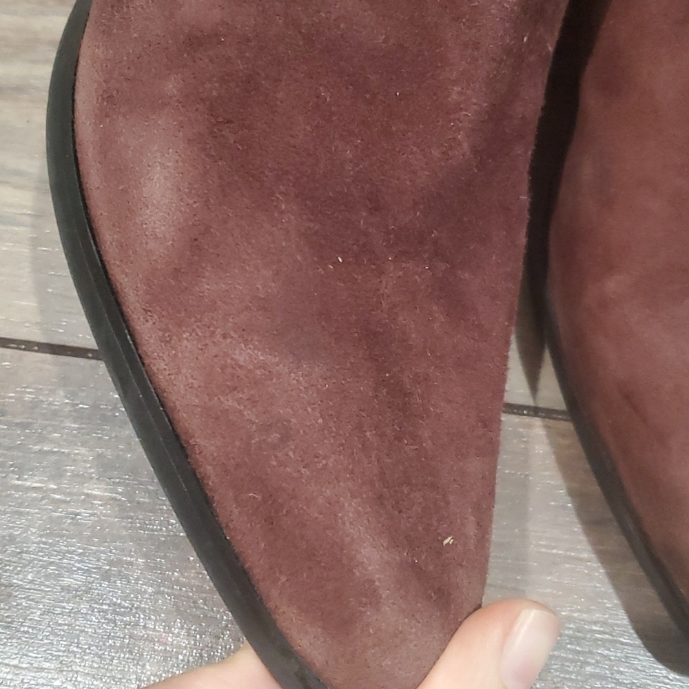 Zara women Suede ankle boots sz US8 - Picture 5 of 12